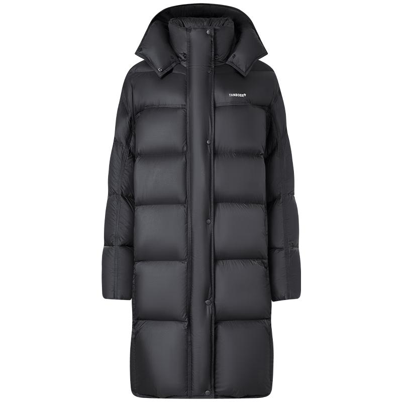 Tanbol Women's Long Hooded Duck Down Puffer Jacket