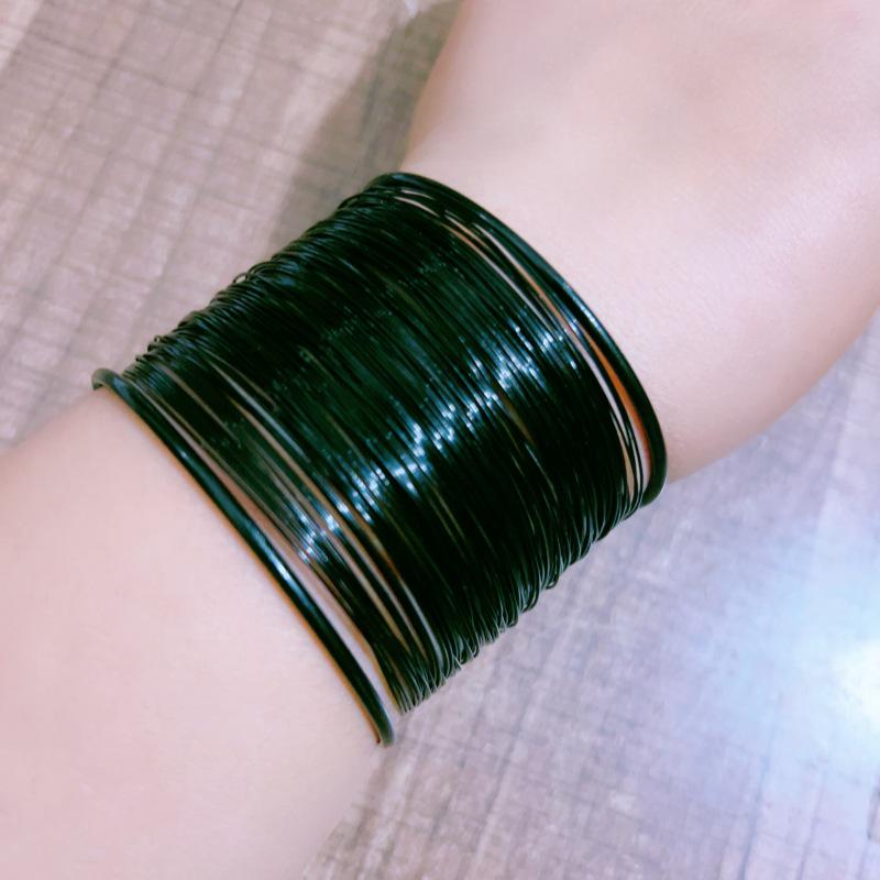 Exquisite European & American Metal Hollow Pattern Bracelet Set