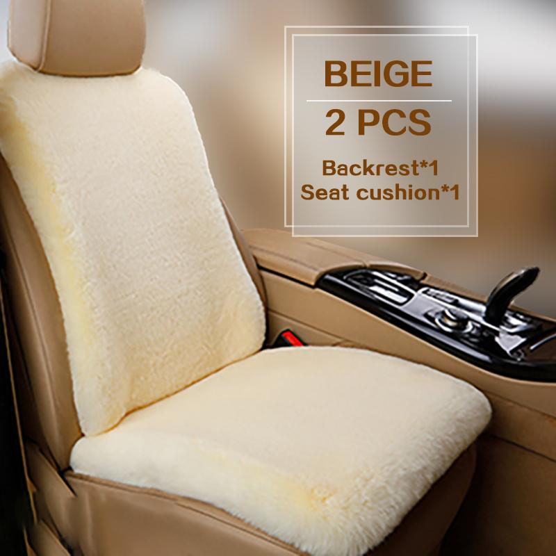 Plush Seat Cover Cushion For Volkswagen Passat B5 B7 B8 Golf 4 5 6 7 Polo Winter warm Plush Protector Interior Accessories