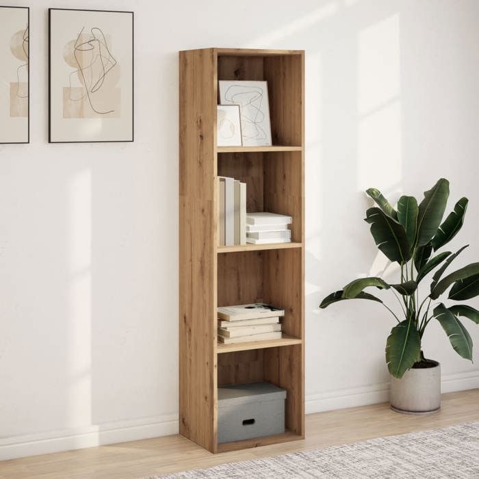 VidaXL Bibliothèque chêne artisanal 40x30x152 cm bois d'ingénierie, étagère, étagère à livres, support de livre, armoire de 857884