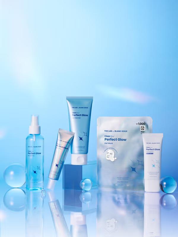 

The Lab by Blanc Doux Clear Hyal Dewy Glow 5pc Set - Cleanser, Mask, Mist, Prep, Sun Essence 5pcs.