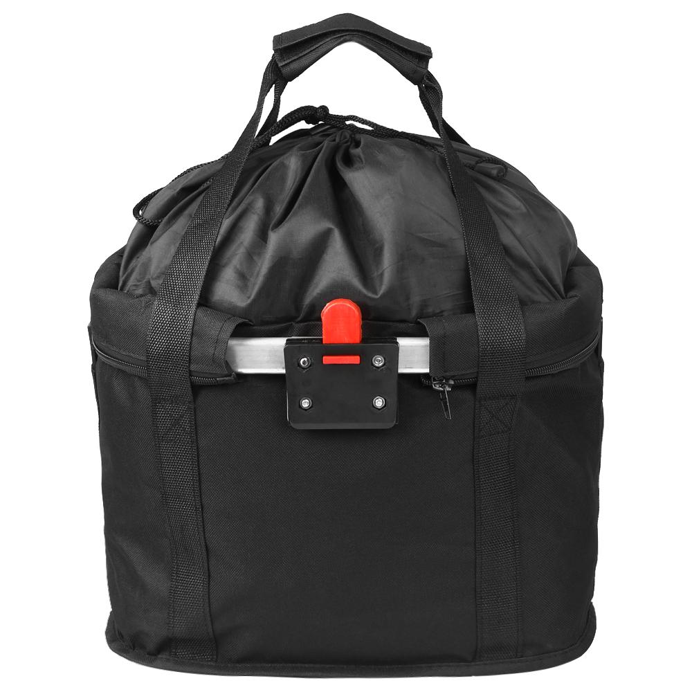 Skládací košík na kolo s reflexními proužky Odnímatelný přední košík na řídítka Přepravka na kočku Psa