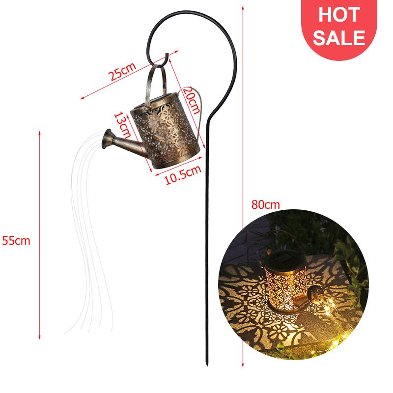 2025 Solar Watering Can Light Solar Lamp LED Shower Solar Fairy Light String Garden Yard Lawn Art Outdoor Christmas Decorations