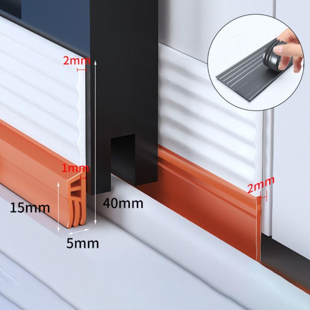 Windproof Waterproof Seal Strip SoundProof Window Gap Baffle Sliding Window Sealing Strip  Window