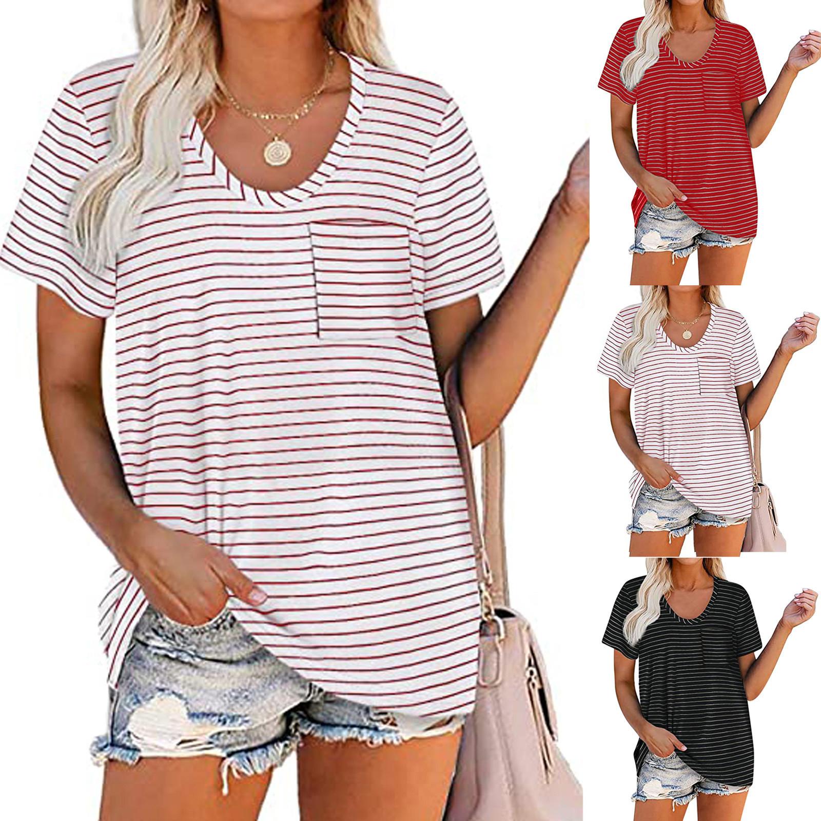 

Женская мода, однотонный повседневный свободный топ с короткими рукавами и пуговицами