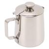 Stainless Steel Milk Frothing Pitcher Cappuccino Pitcher Coffee Foam Container With Lid 600ml