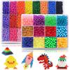 8500 Bead Non-Iron Magic Fuse Beads Kit 5mm 36 Colors No Heat Beads Creative Refill Set DIY Toys for Kids