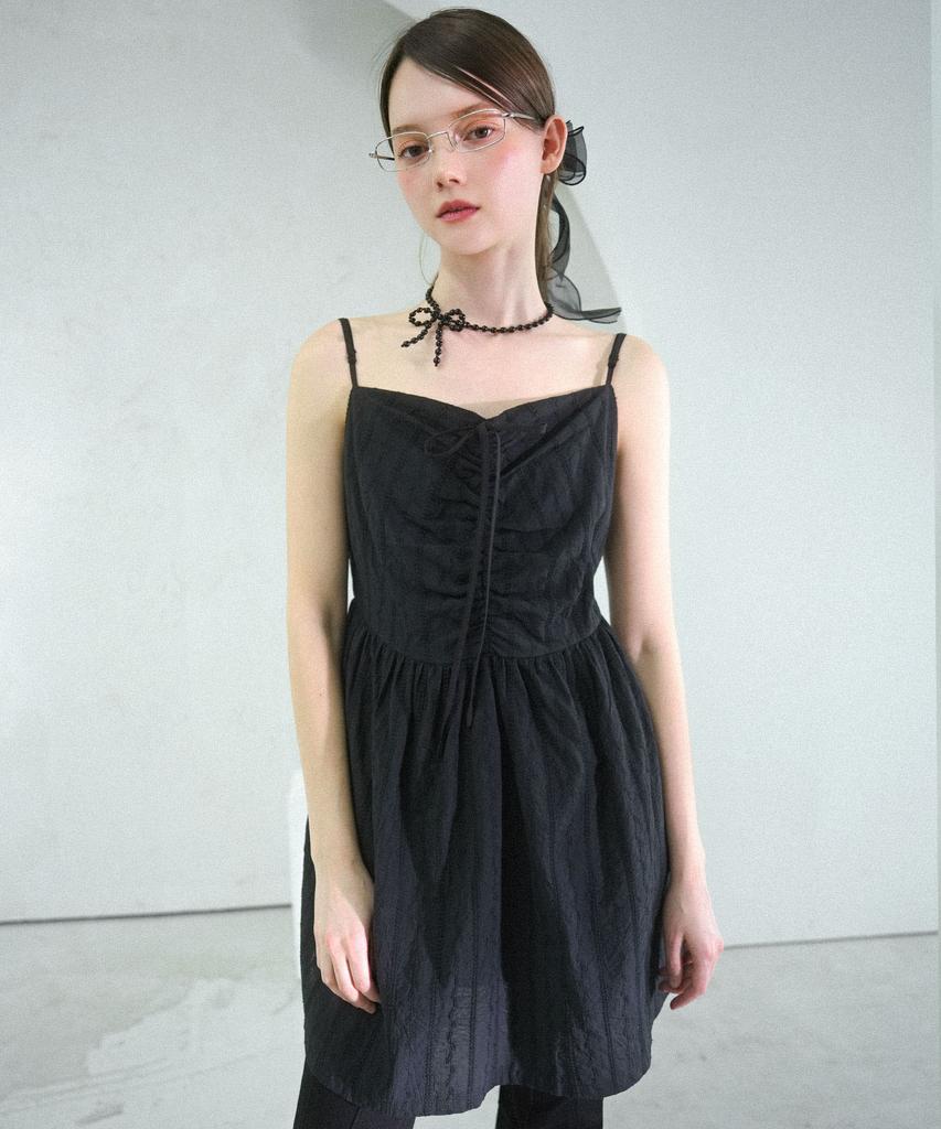 VIVACIOUS Melissa Punching Mini Sleeveless Dress - 2Col