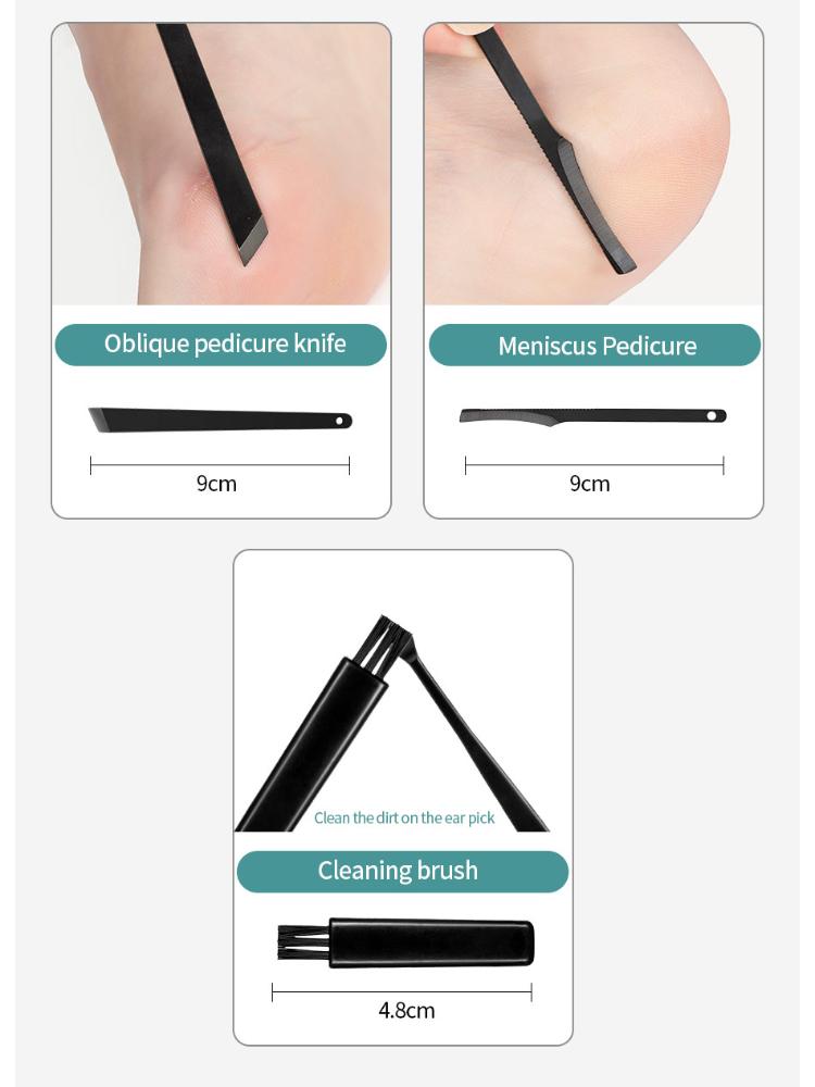 7/10/15Pcs Professional Nail Cutter Pedicure Scissors Set Stainless Steel Eagle Hook Portable Manicure Nail Clipper Tool Set