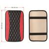 Car Armrest Pad Cover Center Console Box PU Leather Cushion Mat Accessories Red