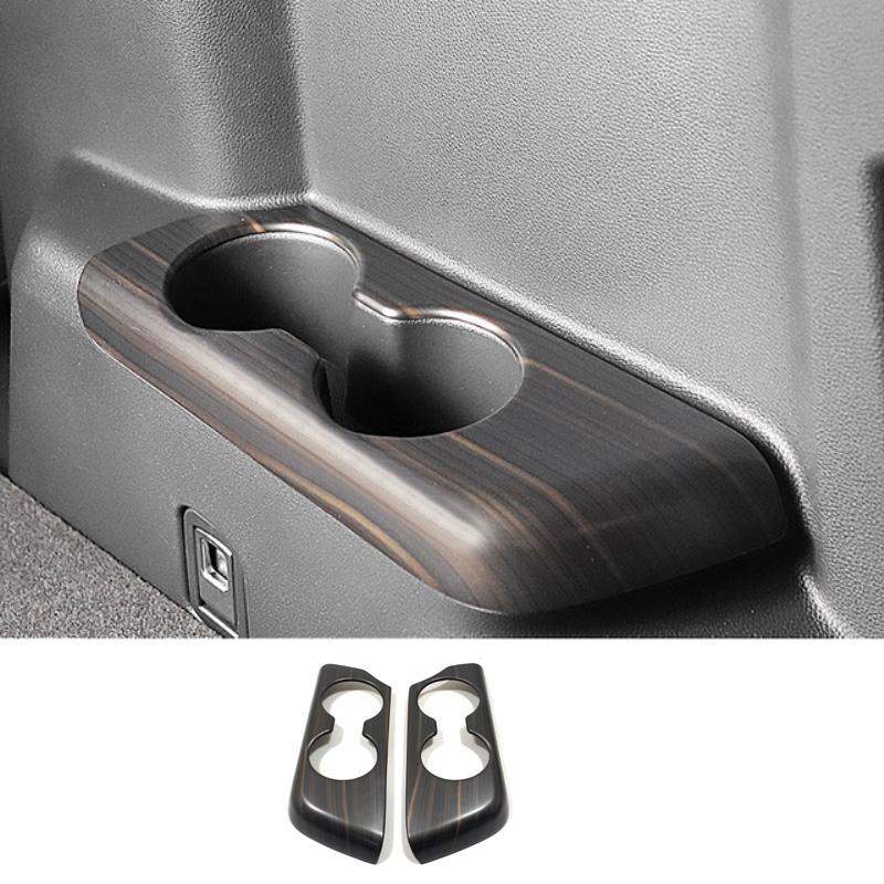 For Toyota Highlander    Car Interior Peach Wood Decoration trument Console Gear Water Cup Cover Air Vent Trims