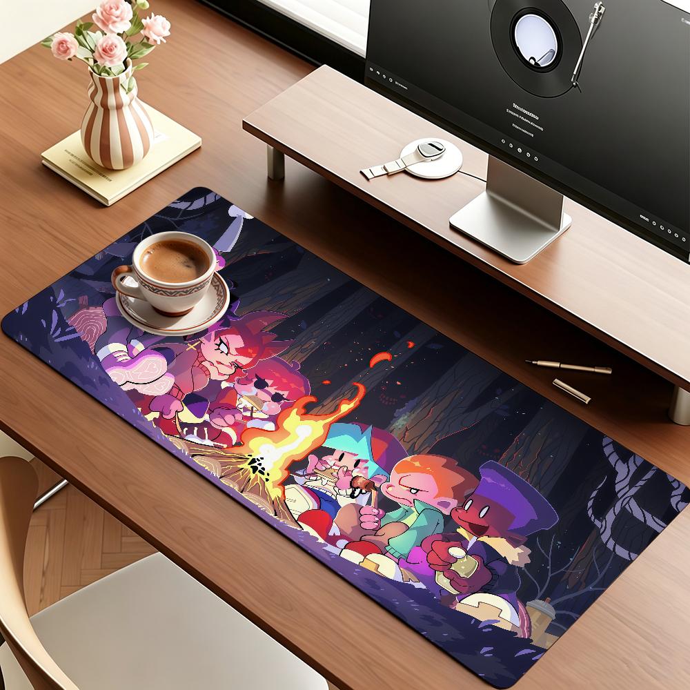 Game F-Friday Night F-Funkin Cool Mouse Pad Anti Slip Rubber Edge Locked Thickened Laptop Gaming Desk Mat