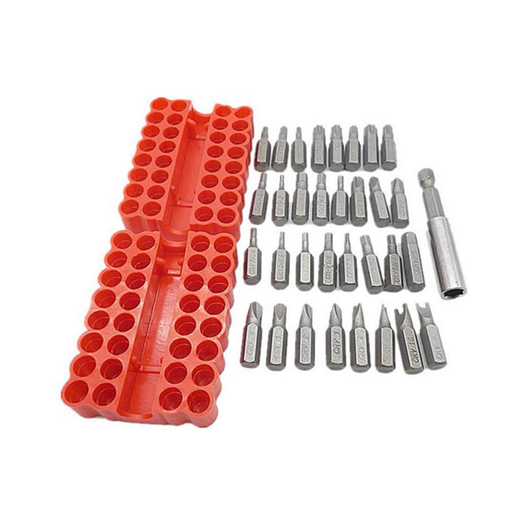 WD Source 33-teiliges Schraubendreher-Bit-Set: Hohle & Unregelmäßig geformte Bits, Innen-Sechskant-Bits für Akku-Bohrschrauber