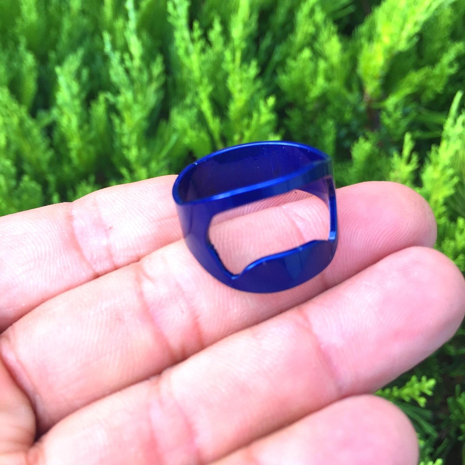 1 шт. Креативное кольцо из нержавеющей стали, открывалка для бутылок, открывалка для пивных бутылок, кольцо-открывалка, барная открывалка для пива 1PCS синий