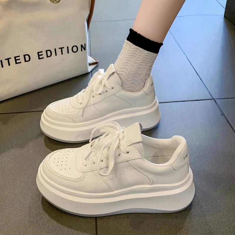 

Women s Sport Shoes New Spring Autumn Thi Bot Heightening Skirt Casual Board Shoes 40