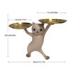 Geometric Shape Figurine Resin Statue Entrance Key Holder Cat Bear Tray Candy Lipstick Jewelry Sundries Storage Home Decoration