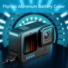 Portable Flip Battery Cover for GoPro Hero 13 12 11 10 9 Black Removable Battery Lid Door Type-C Charging Port Side Case
