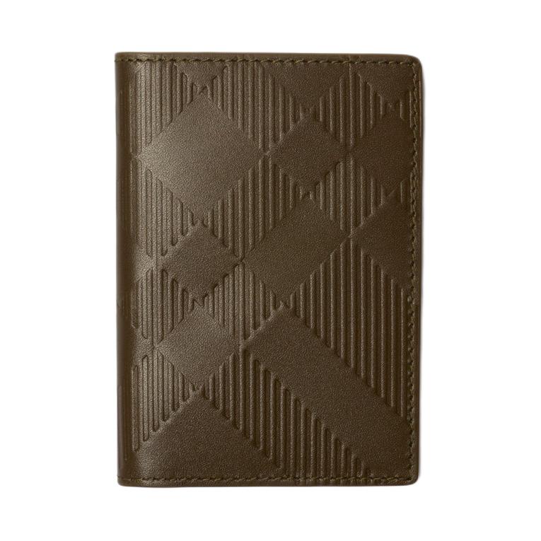 

Burberry Embossed Check Leather Bifold Wallet, Luxury Slim Bi-Fold Purse for Men & Women, Daily Carry & Travel Use 80915151 Basic Set (Bag+Dust Bag)