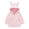 Rabbit Ears Coat Cute Baby Girl Faux Fur Fleece Jacket Children's Thickened Winter Warm Jacket