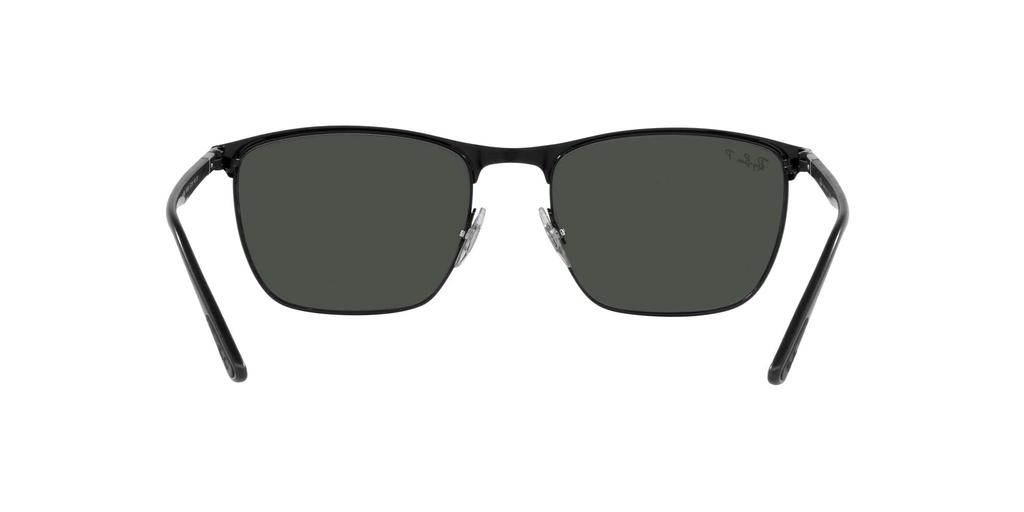 Sunglasses RB3686 Matte Dark Gray Contrast Enhanced Polarized Size 57 Ray-Ban Black/Black/Chromance/Crystal Lenses,