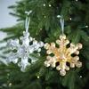 Colorful Acrylic Gem Snowflake Christmas Tree Ornament