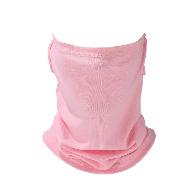 Sunscreen Ear Mask Headscarf Men's Solid Color Cotton Neck Cover Outdoor Cycling Fishing Breathable Scarf