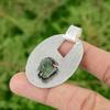 Daughters Day Deal Natural Chrysoprase Rough 925 Silver Wife Anniversary Pendant