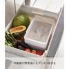 Yamazaki Under-Sink Rice Container, 5kg Capacity, with Measuring Cup, White, Approx. 30cm W X 19.7cm D X 19.2cm H, Tower Design, with Rice Scooping Li