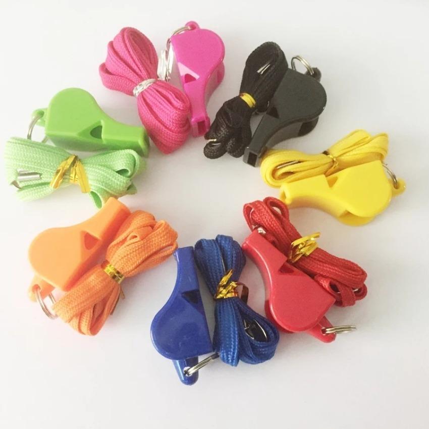 1 Pcs Plastic Football  Basketball Hockey Sport Classic Referee Whistle Survival Outdoor (Random Color)  Training Equipment