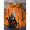 Autumn And Winter Animal Men's Hoodie Japanese Style Harajuku Art Casual Sports Hoodie Pattern Autumn And Winter