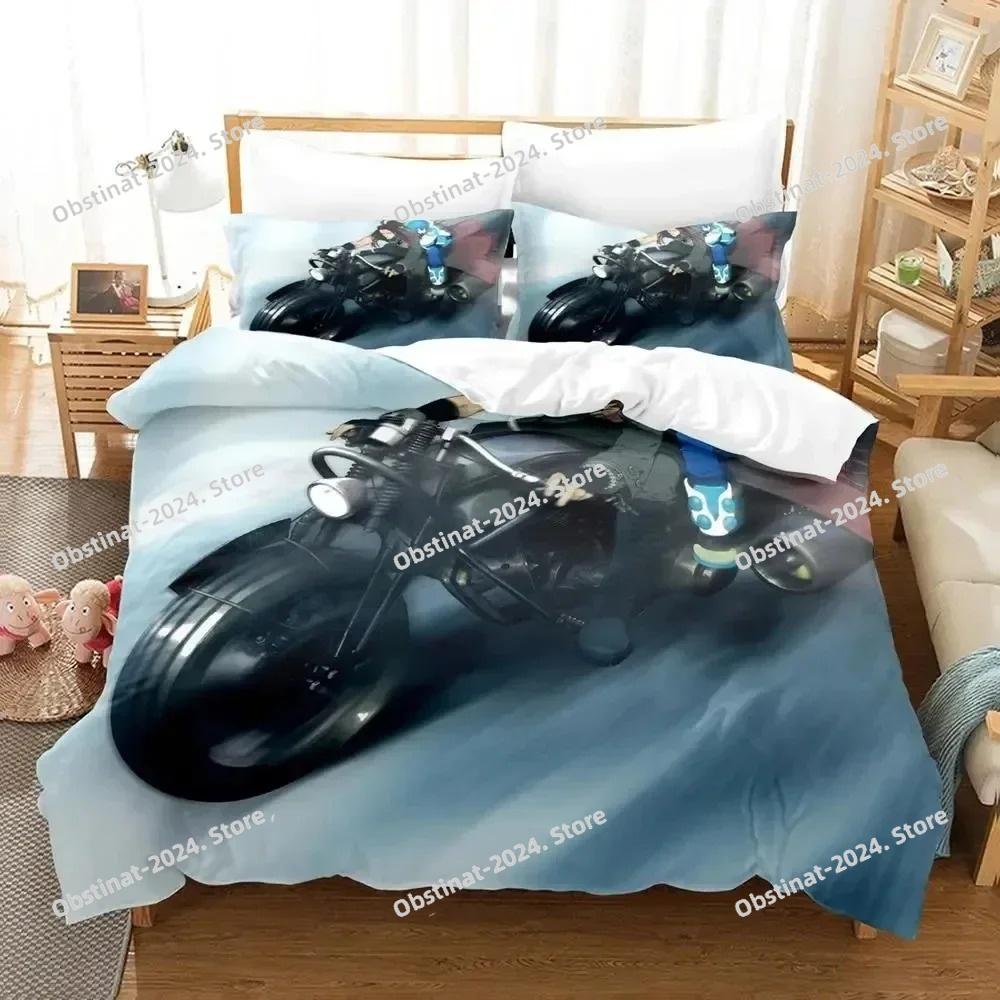 Anime DRAMAtical Murder Game Bedding Set Printed Bed Set Duvet Cover Sheet Pillowcase Bed Soft Quilt Cover Full Queen King Size