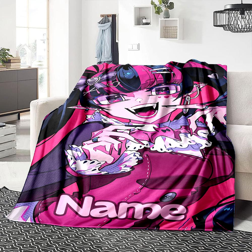 Custom Name Vampire Gothic Fantasy Art blanket for Couch & Bed, Plush Cozy Fuzzy Blanket Super Soft & Warm Blankets for Fall and Winter. 0908440
