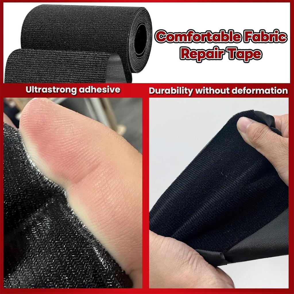 1,6 m Leinwand-Reparaturband Selbstklebender Flicken für Kleidung Waschbares Leinwand-Leder-Reparaturband Für Bootsabdeckung Möbel Zelt Markise