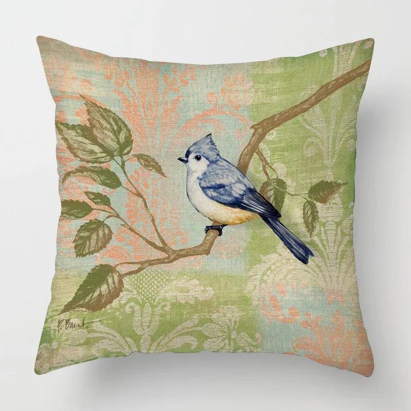 

Скандинавская осенняя домашняя декорация Наволочка с летящим рисунком Чехол для диванной подушки x x x Эстетика пляжного окружения 66x66cm