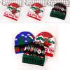 Christmas Deer Snowflake Letters Knit Hat With Warmth For Winter Outdoor Festivals