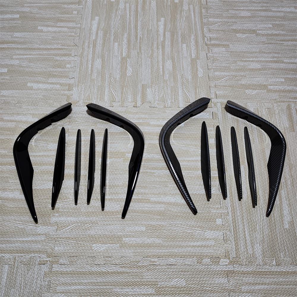 For Mercedes Benz GLC Class X253 GLC260 300 GLC43 AMG 2016-2019 Front Bumper Splitter Spoiler Fog Light Trim Wind Knife Bodykits