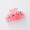 Hair Claw Rhinestones Inlaid Cherry Decoration Back Head Shower Clip Medium Size Shark Hair Claw Versatile Hair Accessory
