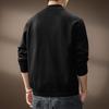 Men's High-End Half-Zip Stand Collar Knit Sweater - Autumn/Winter Korean Style Solid Color Casual Base Layer Top