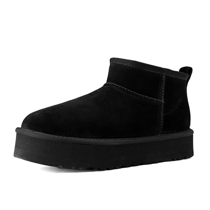 Qirui shoes Snow boots fashionable and versatile pure wool warm