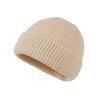 Solid color knitted woolen hat for men and women, hip-hop melon skin hat suitable for keeping warm and cold in autumn and winter