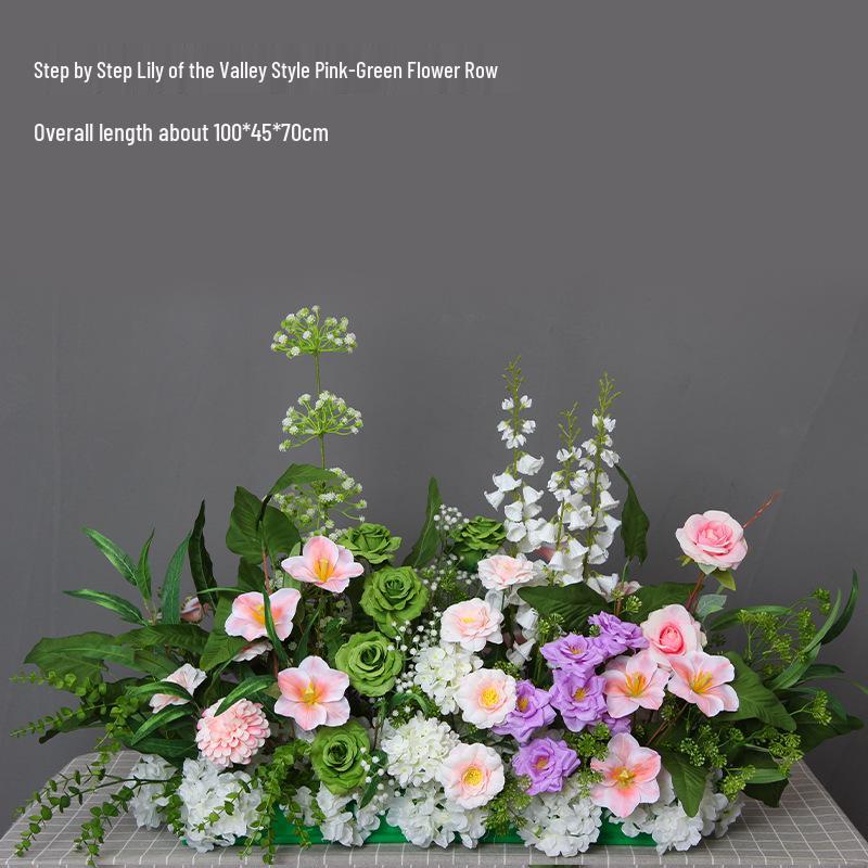 Mori Style Artificial Wedding Floral Aisle Decoration