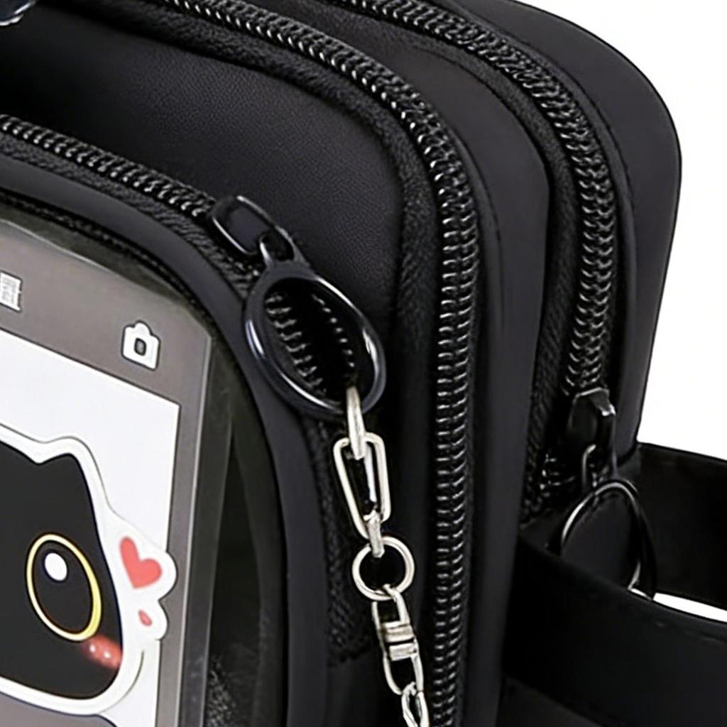 Set Astuccio Gatto Nero Carino Cancelleria Per Studenti E Bambini, Astuccio 2-in-1 Perfetto Regalo Rientro a Scuola