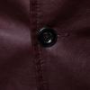 2024 Spring Autumn Fashion New Men's Lapel Leather Dress Suit Coat / Male Business Casual Pu Blazers Jacket
