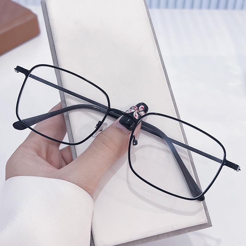 Sven Gold Wire Glasses Men'S Face Small Metal Thin Frame Color-Changing Flat Glasses High Value Myopia Glasses Frame