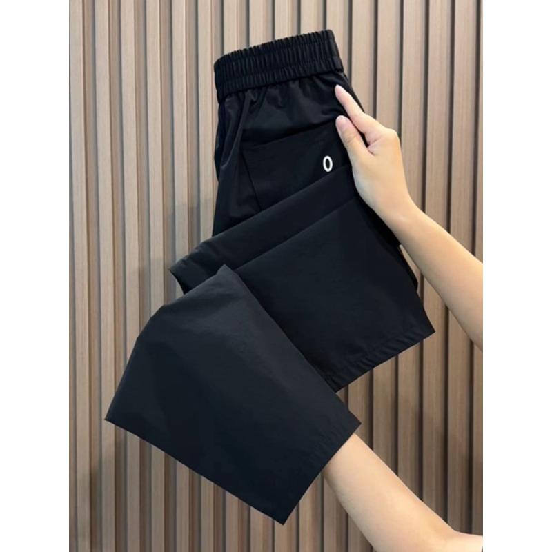 Women's Summer Quick-drying Casual Pants, Loose, Breathable, All-match Nine-point Pants, High Waist, Thin Harem Pants, Sports
