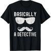Grappig Detective Kostuum Privédetective Spion Misdaadscène T-shirt(2)
