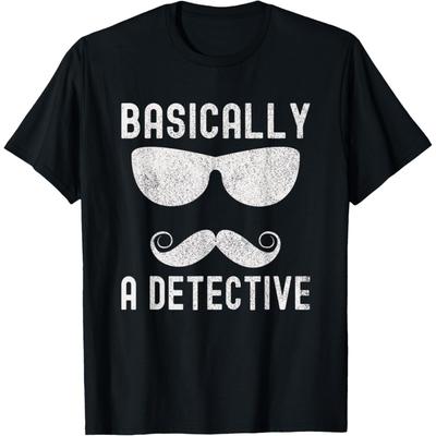 Funny Detective Costume Private Investigator Spy Crime Scene T-Shirt(2)