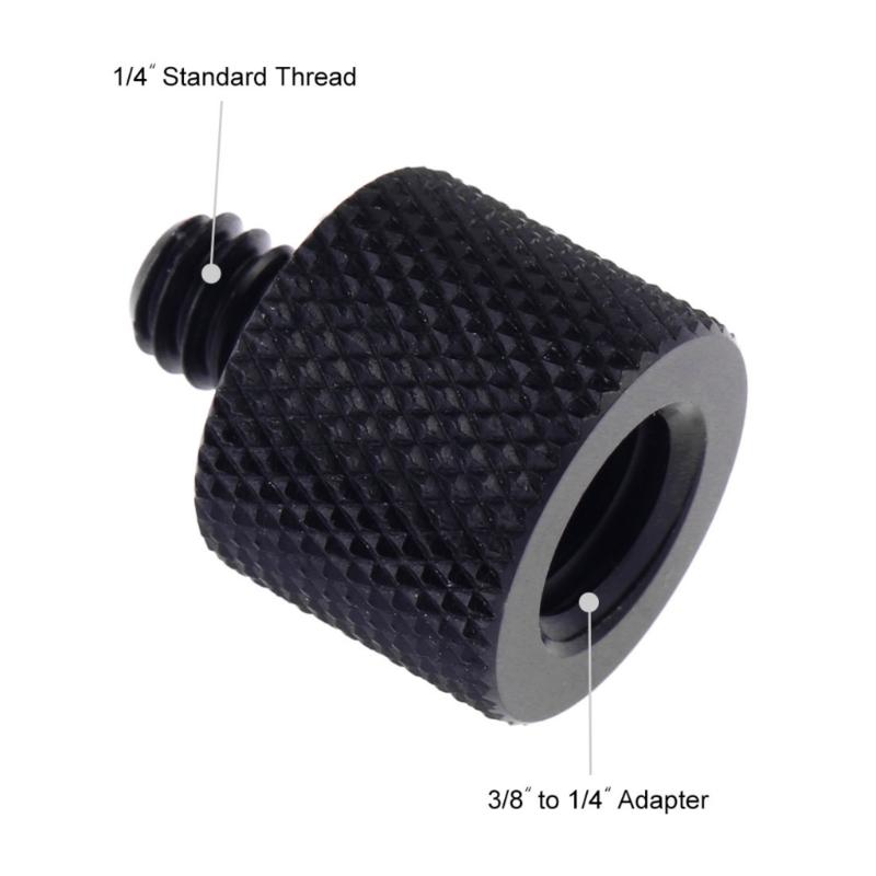 High Strength Metal 3/8 1/4 Camera Adapter Nut Universal Compatibility Tripod Mount Accessories Corrosion Resistant