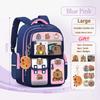 Capybara Water-Proof Backpack - Large Multi-Compartment with Lumbar Support Belt Cute Orthopedic School Bag for Teens Girls Boys
