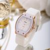 Orologio al Quarzo in Silicone a Forma di Barile alla Moda per Donna Stile Sportivo Casual